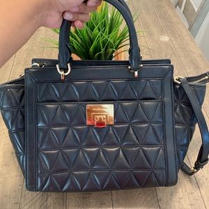 Michael kors faux leather quilted pattern purse